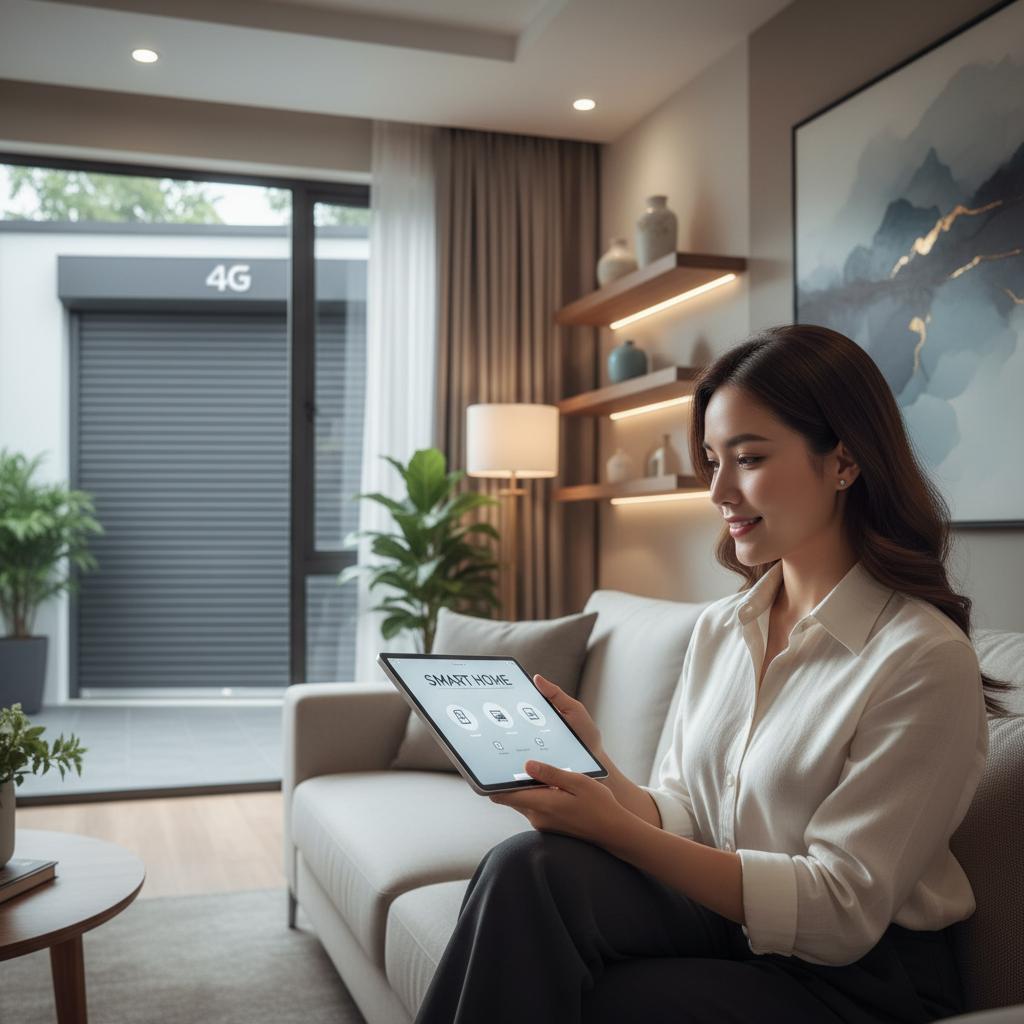 điều khiển cửa cuốn 4g
