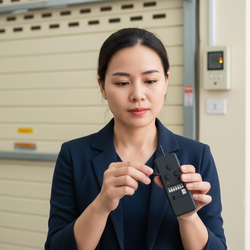 học lệnh remote cửa cuốn