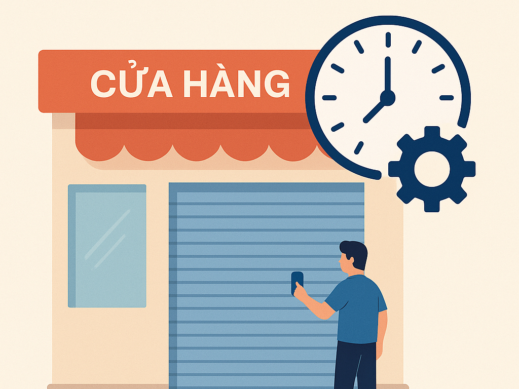 tự động đóng cửa cuốn