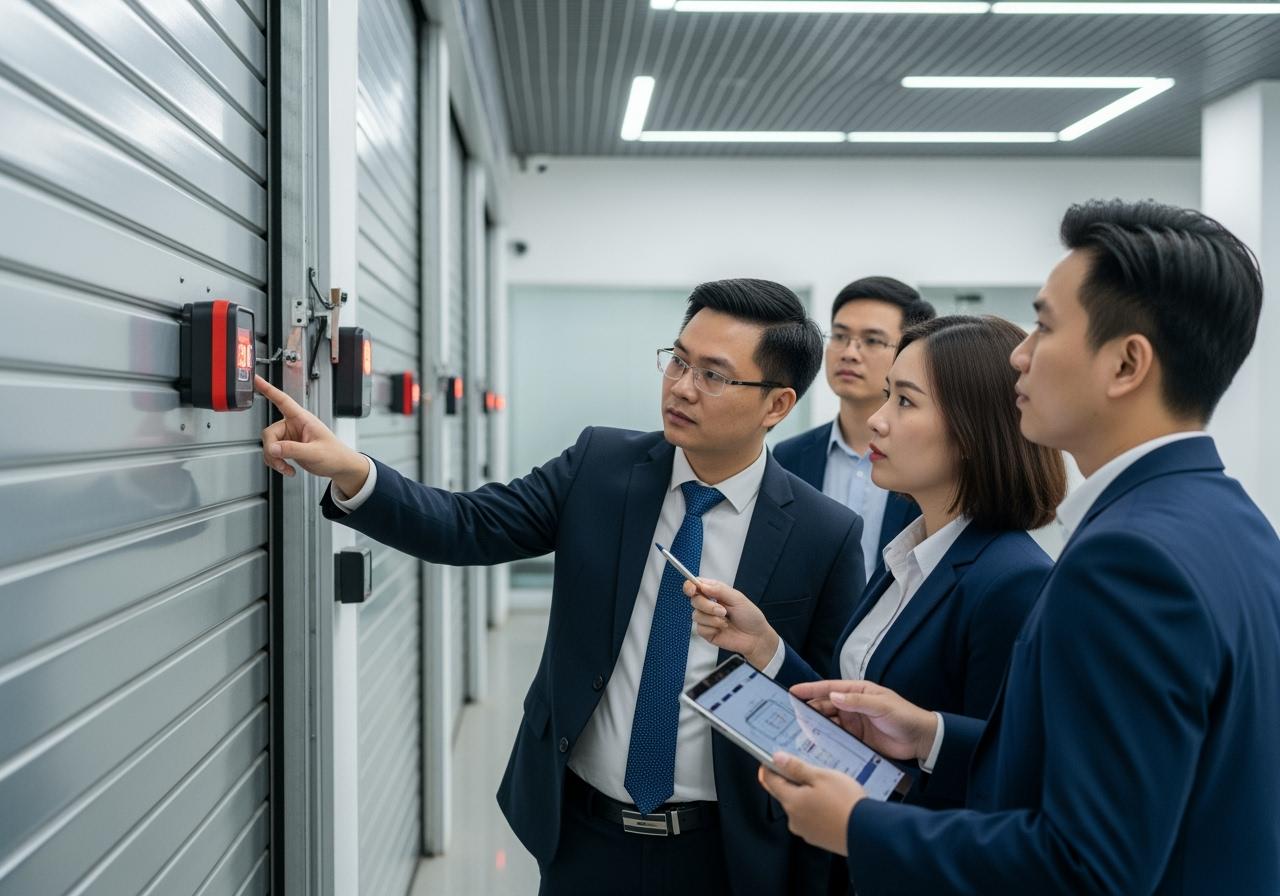 liên động báo cháy cửa cuốn