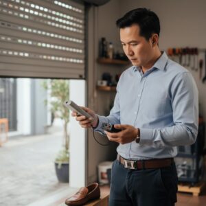 quản lý remote cửa cuốn