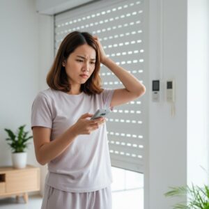 remote cửa cuốn bị nhiễu
