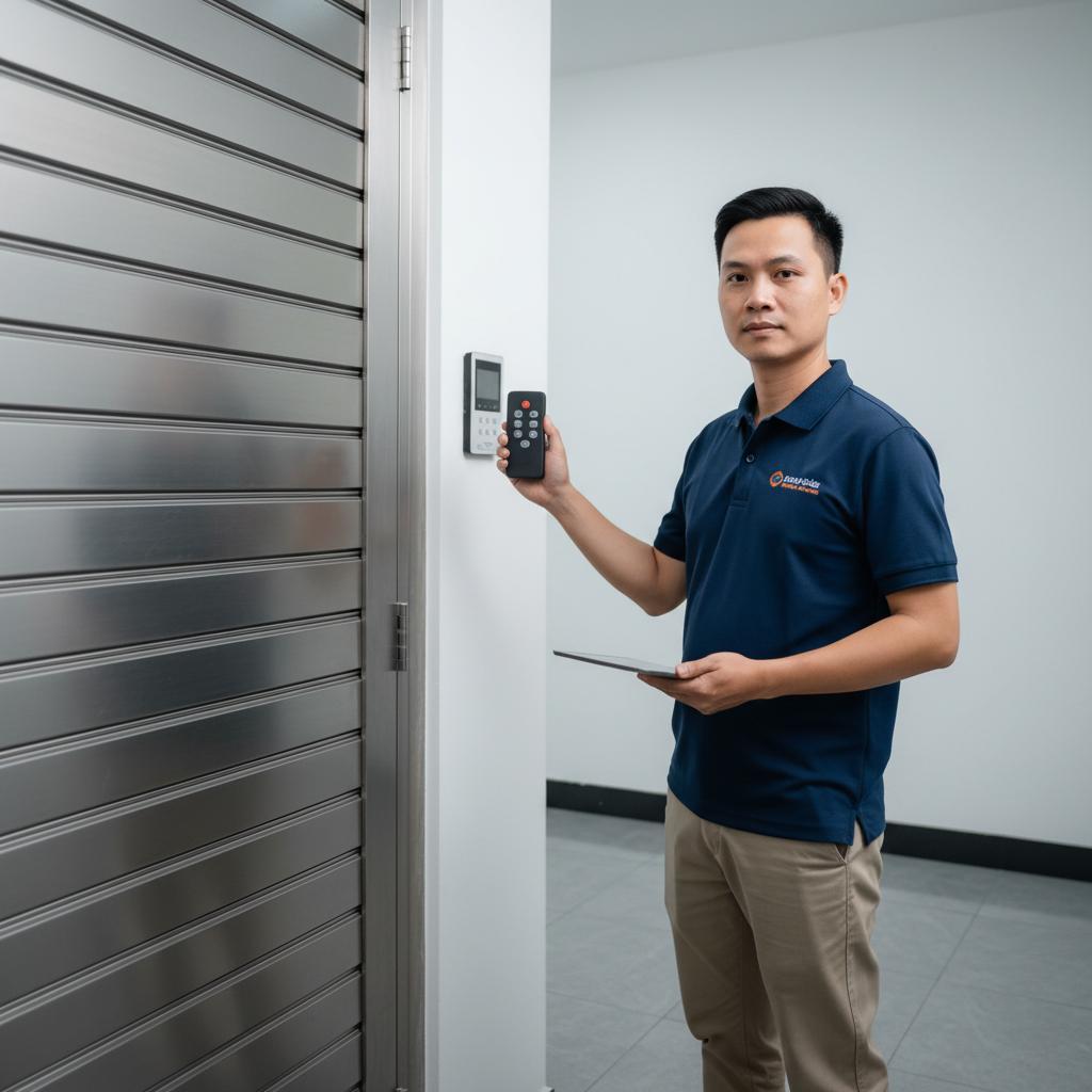 remote cửa cuốn mã nhảy