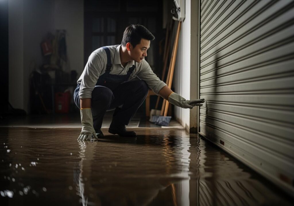 cửa cuốn ngập nước