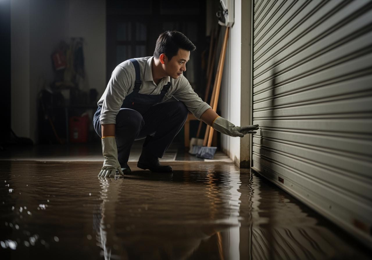 cửa cuốn ngập nước