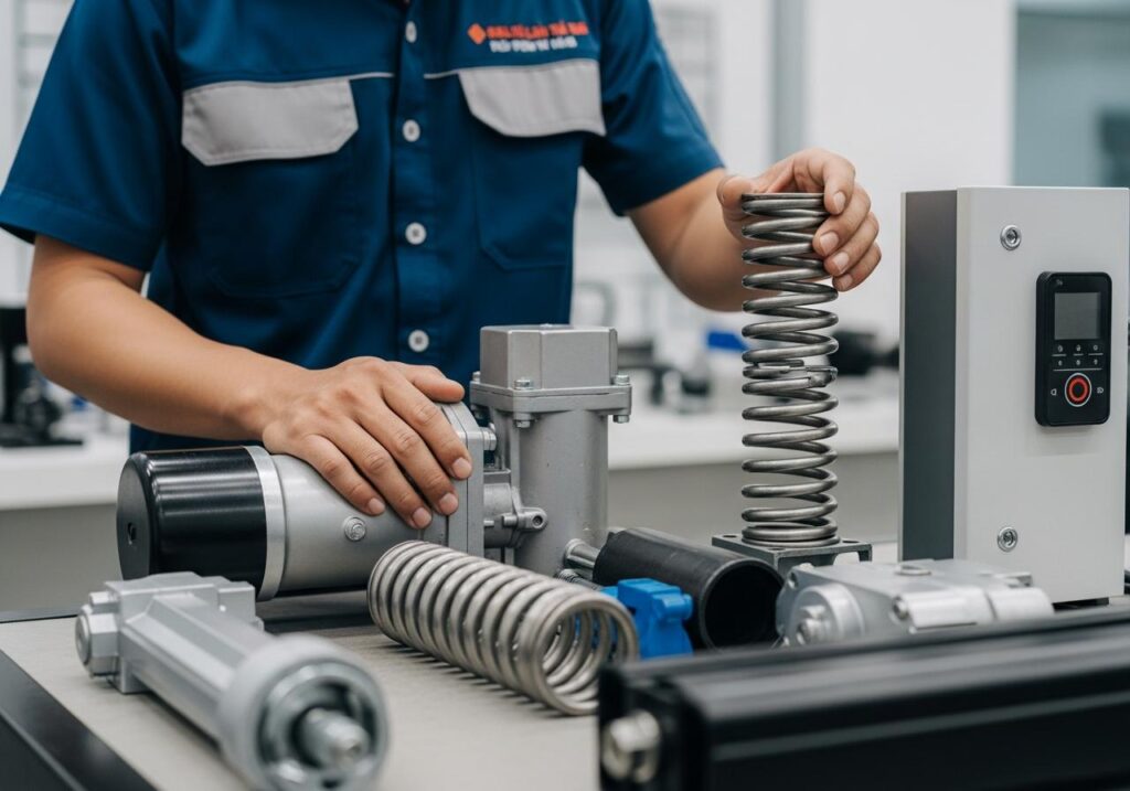 phụ kiện cửa cuốn chịu tải